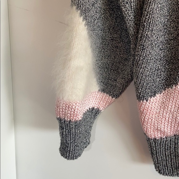 Franco Valeri Vintage Abstract Pink Sweater - Picture 3 of 6